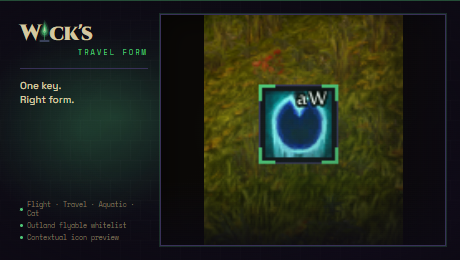 Wick's Travel Form